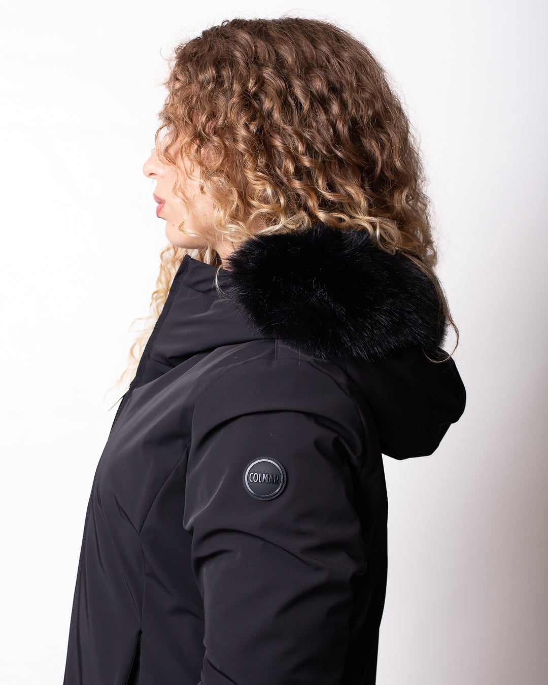Piumino Colmar "Durability" con ecopelliccia donna