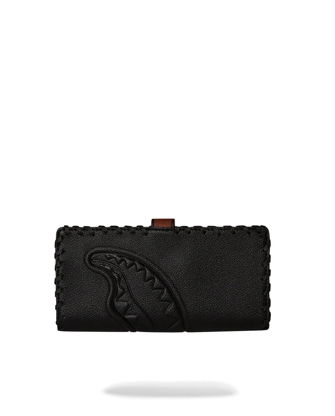 Portafoglio Sprayground nero dose of check deux single-fold wallet