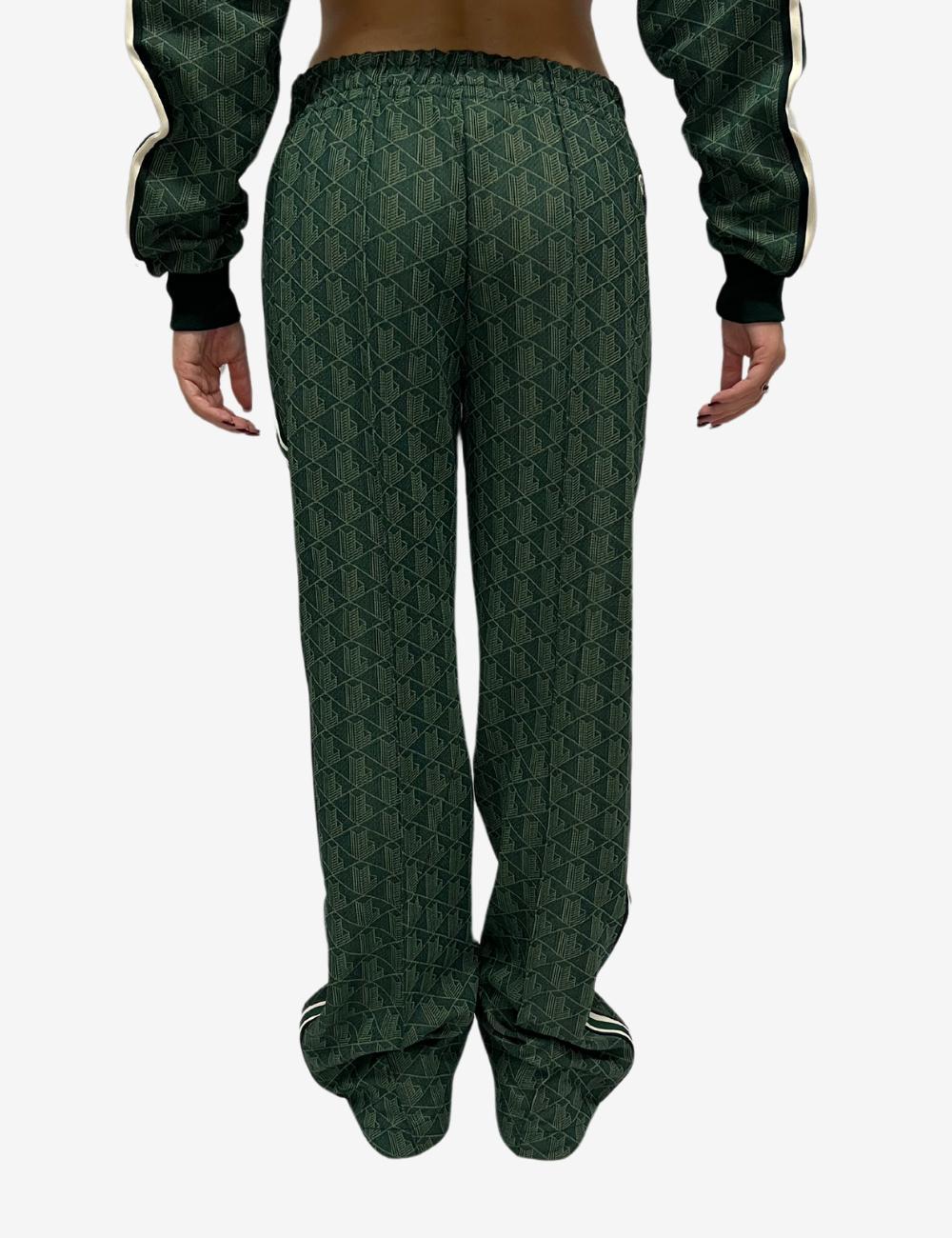 Pantalone Lacoste logato allover donna