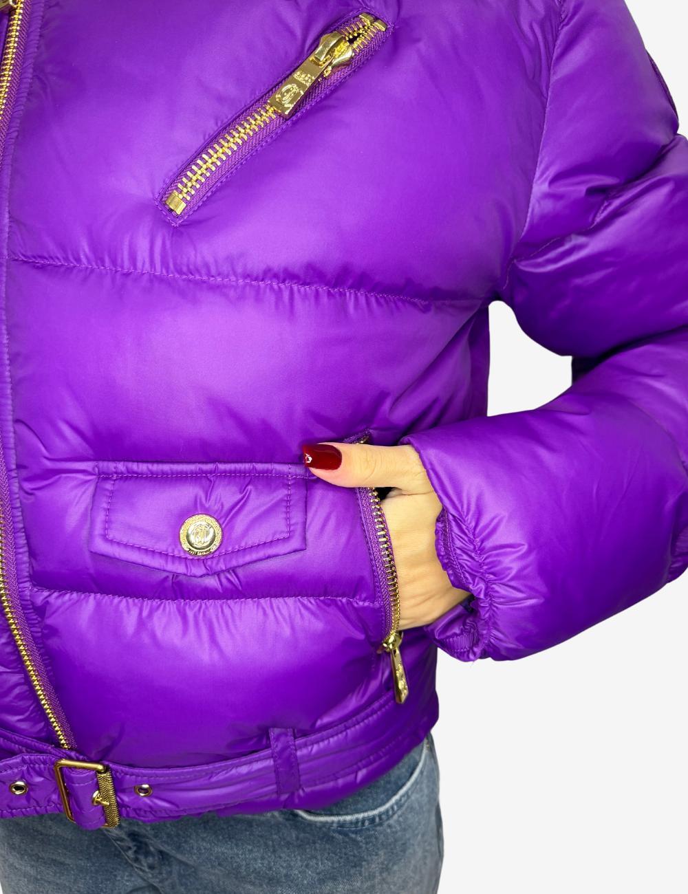Giubbotto Just Cavalli con dettagli oro donna