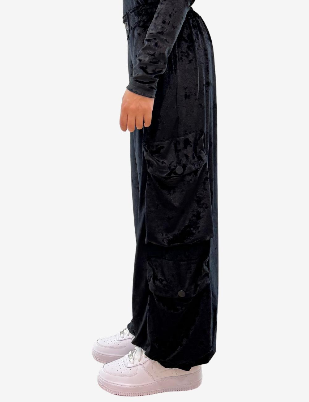 Pantalone Disclaimer cargo in ciniglia donna