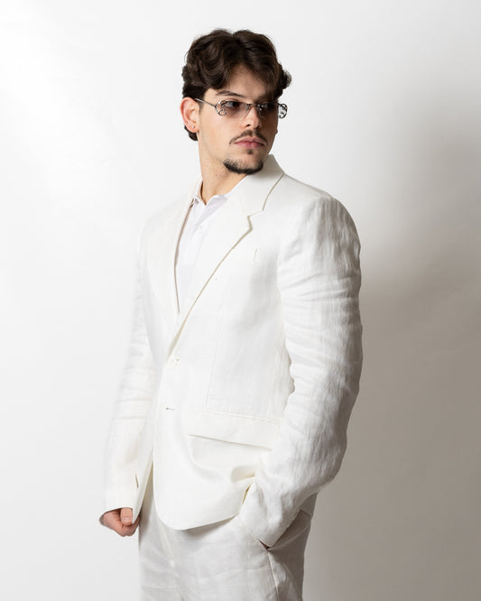Giacca blazer Richmond X monopetto in lino uomo