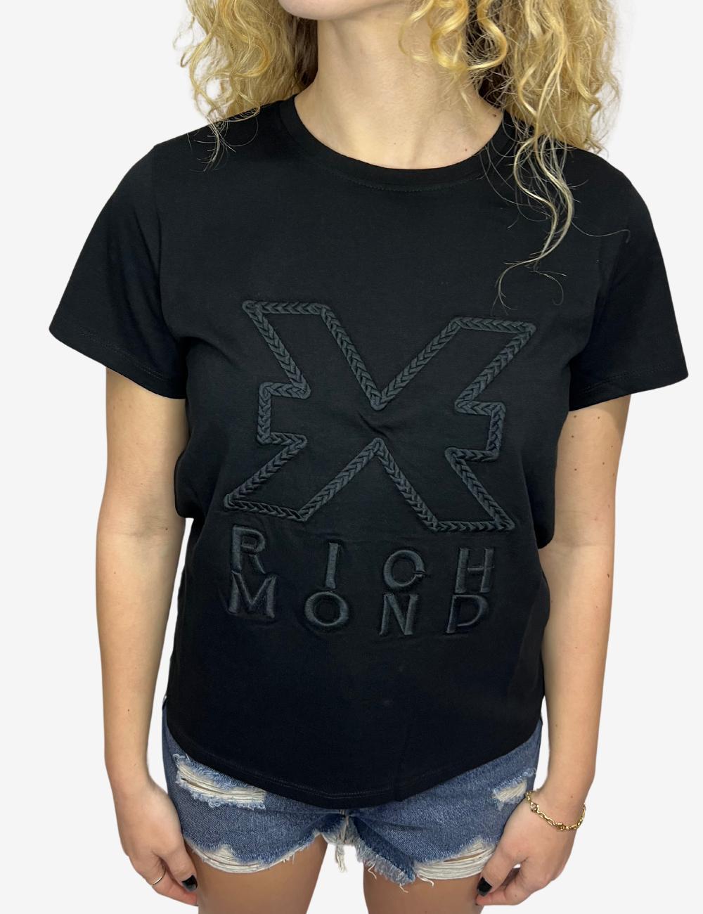 T-Shirt Richmond X con logo ricamato donna