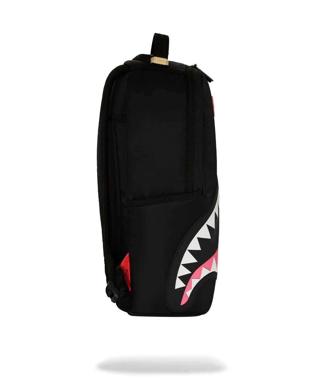 Zaino Sprayground nero Shark central nylon black pink backpack