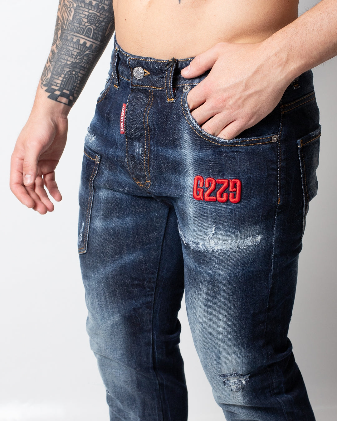 Jeans G2 Firenze "Three Pocket Blue" slim uomo