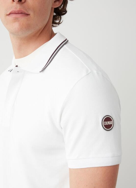Polo Colmar in pique con contrasto sul colletto