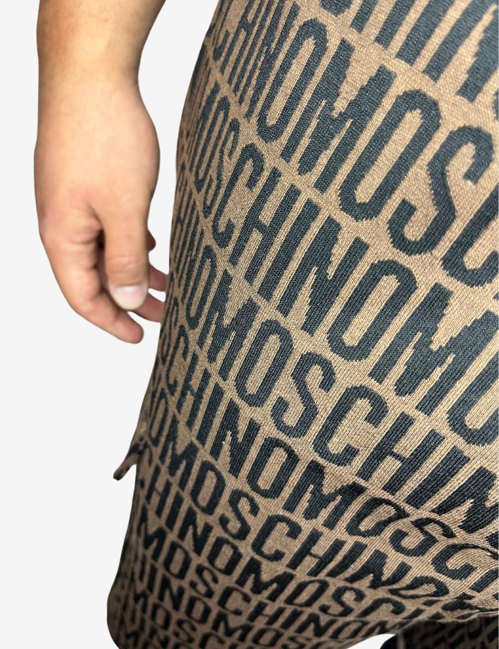 Bermuda Moschino cargo con logo jacquard uomo