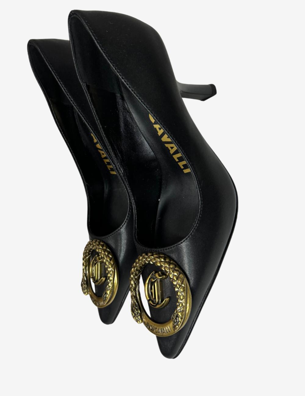 Tacco Just Cavalli con logo metallico donna