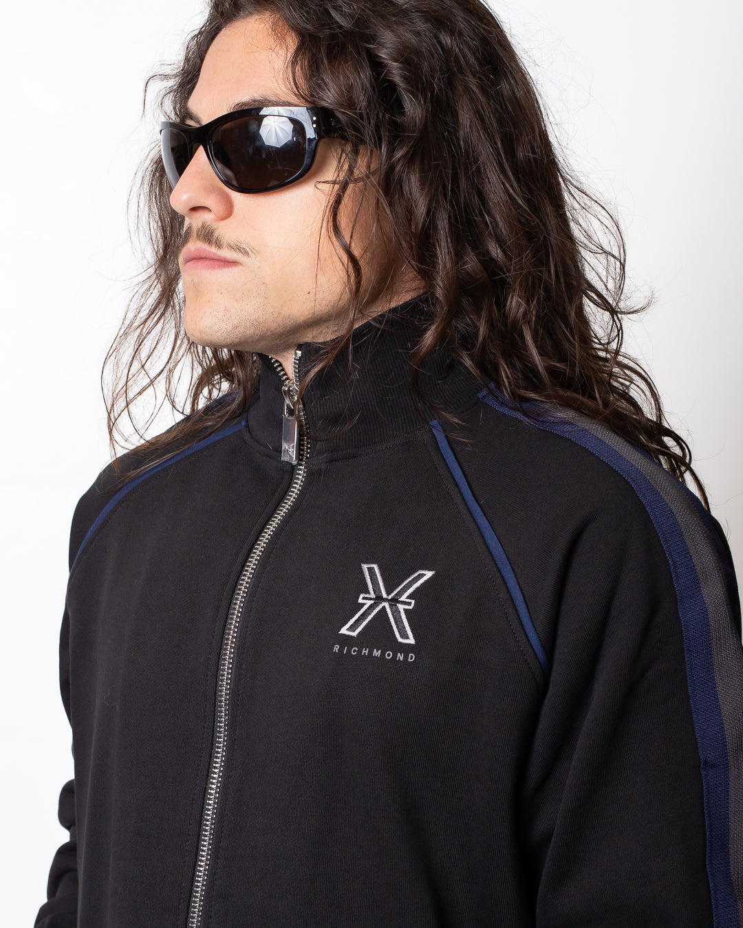 Felpa Richmond X fullzip a collo alto uomo