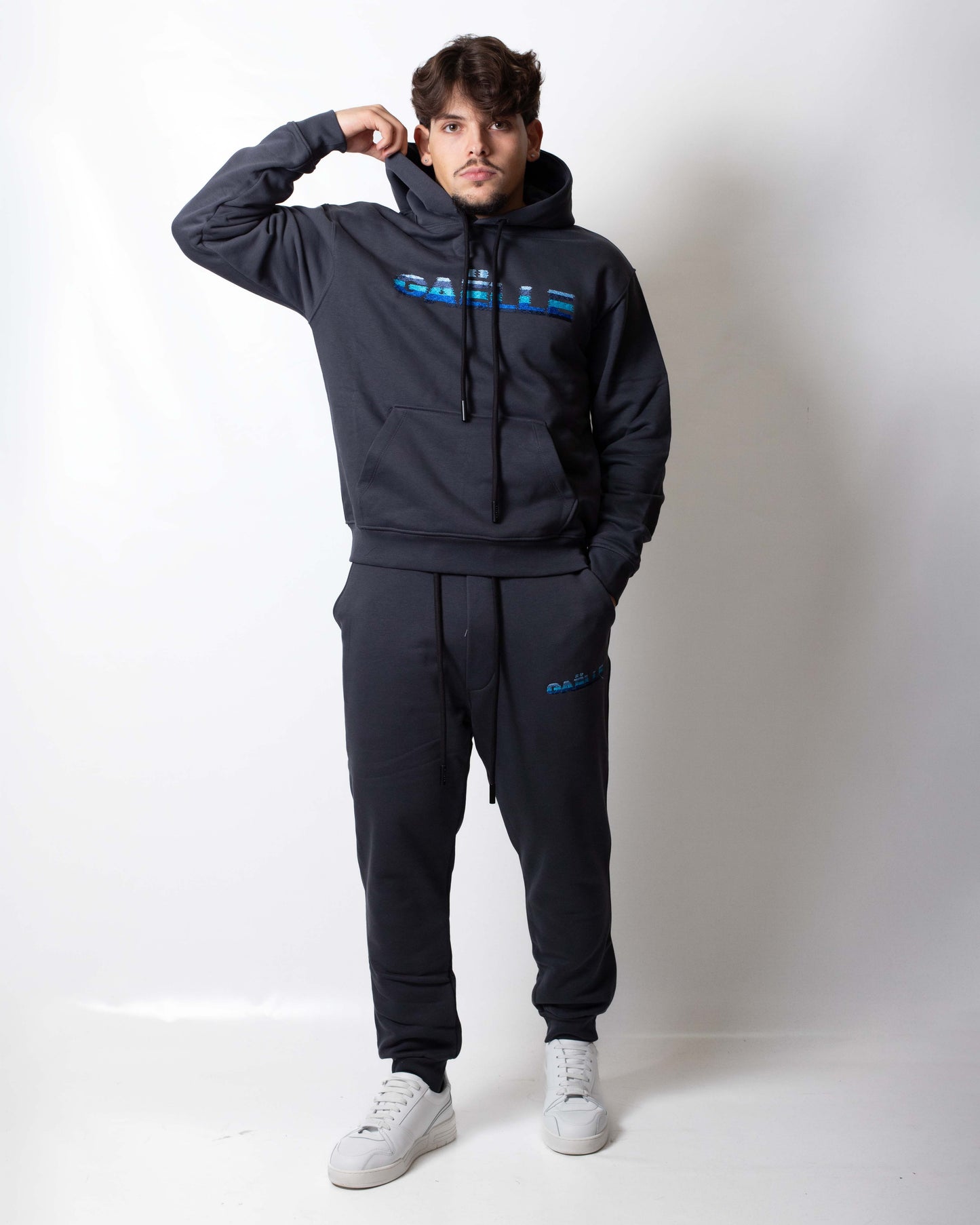 Pantalone Gaelle in felpa con logo ricamato uomo