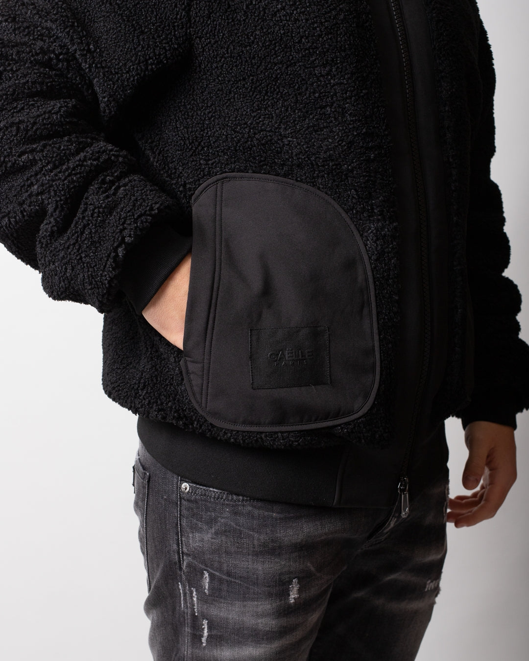 Giubbotto Gaelle teddy con cappuccio uomo