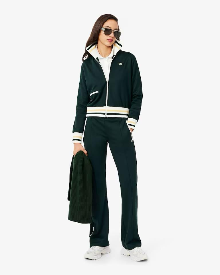 Pantalone Lacoste in nylon con zip donna