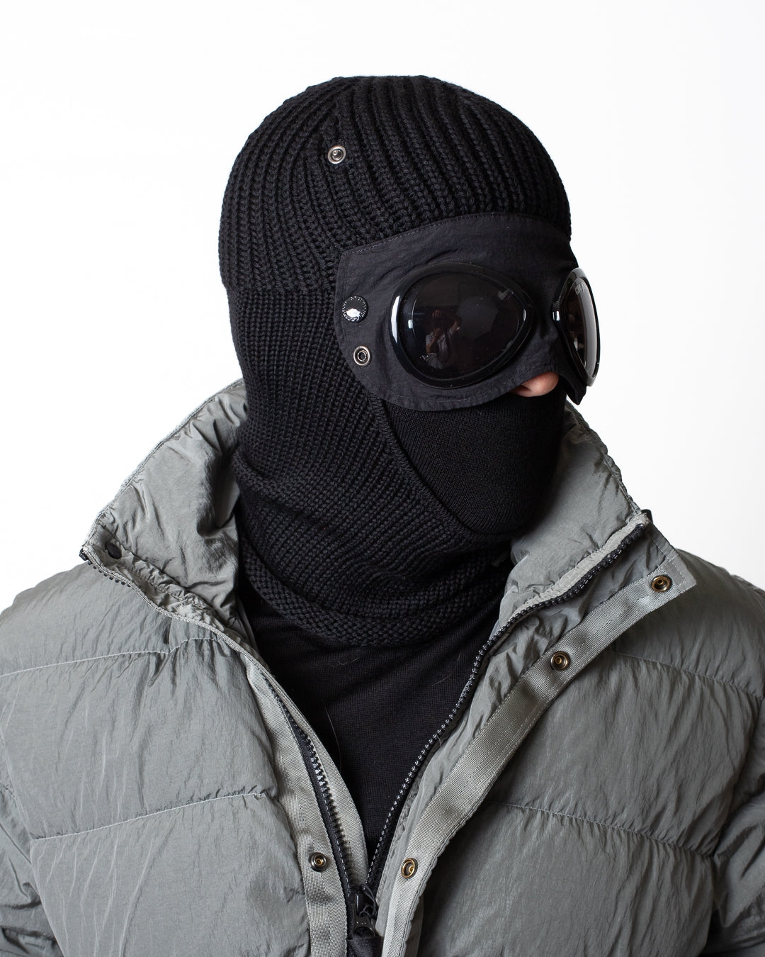 Balaclava C.P. Company in costina e in lana uomo