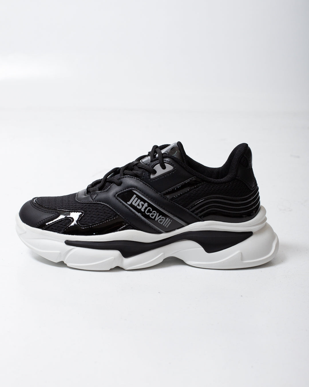 Sneakers Just Cavalli in rete con logo a contrasto uomo
