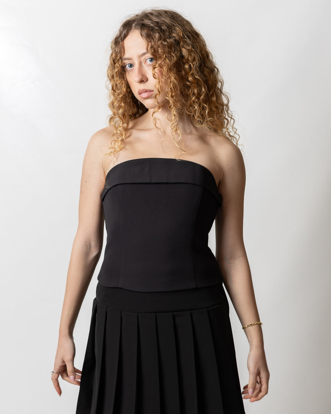 Top Nenette bustier off the shoulder donna