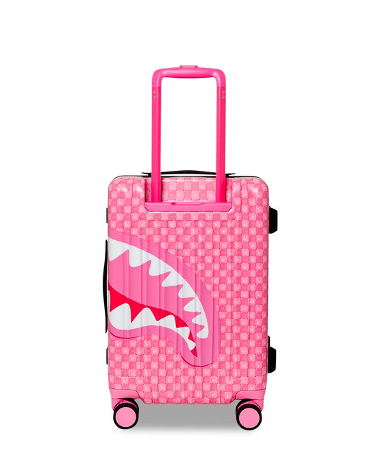 Valigia Sprayground fucsia PINK NEW CHECK FACES CARRY-ON LUGGAGE