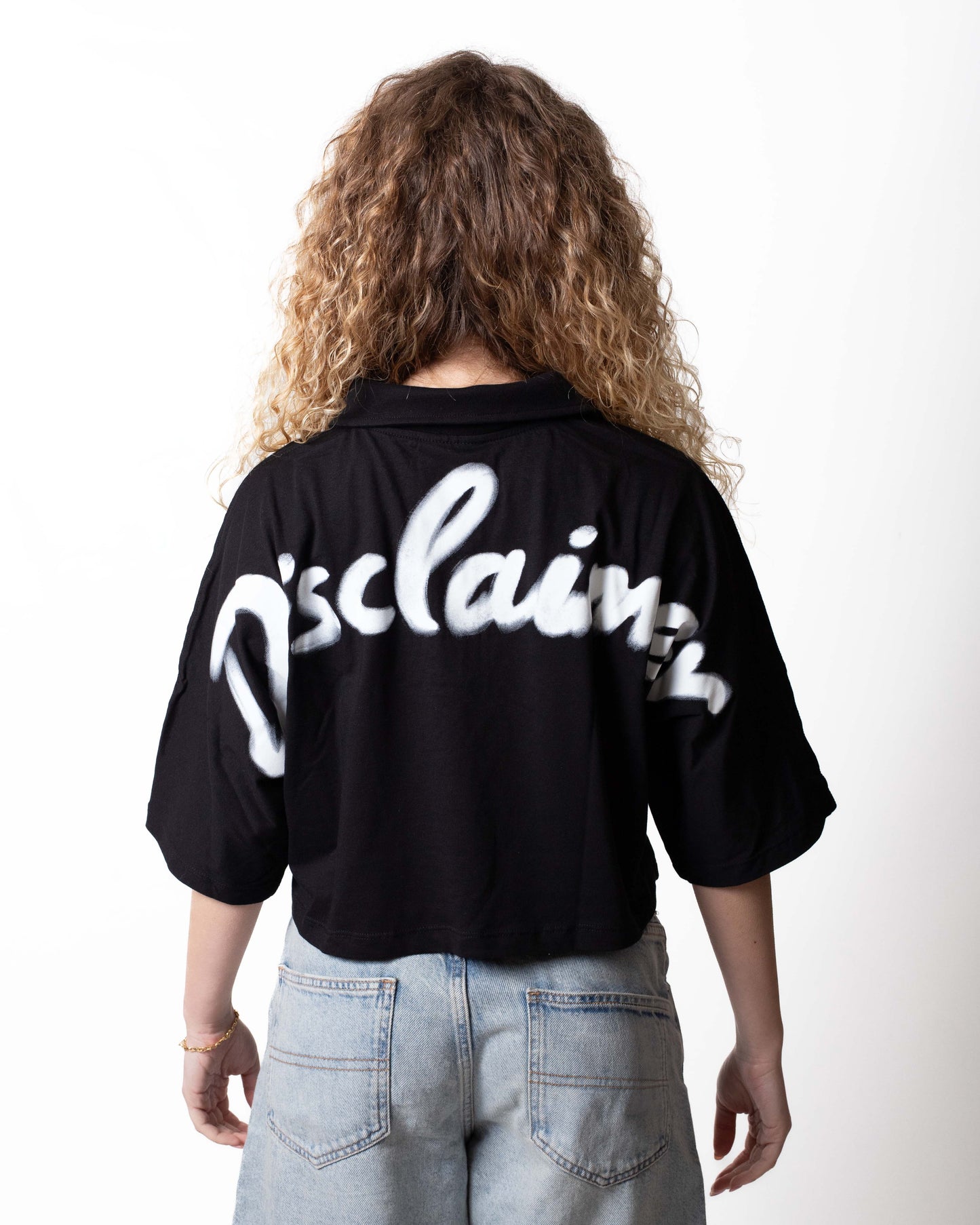 Polo Disclaimer con logo signature donna