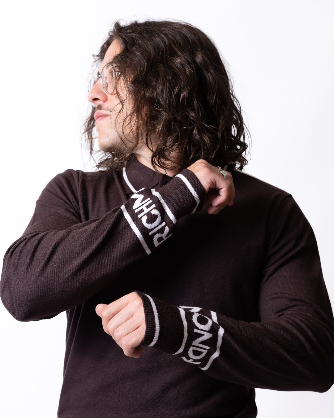 Maglia Richmond X polo con polsini logati uomo