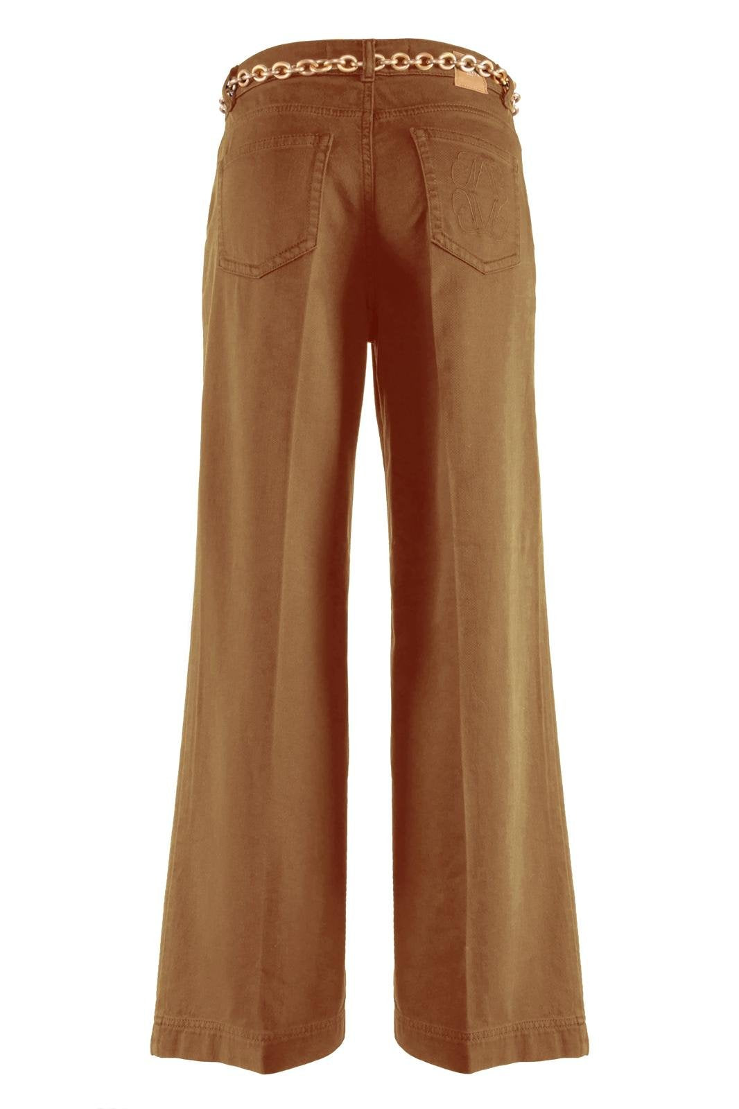 Pantalone Nenette straight con catena oro
