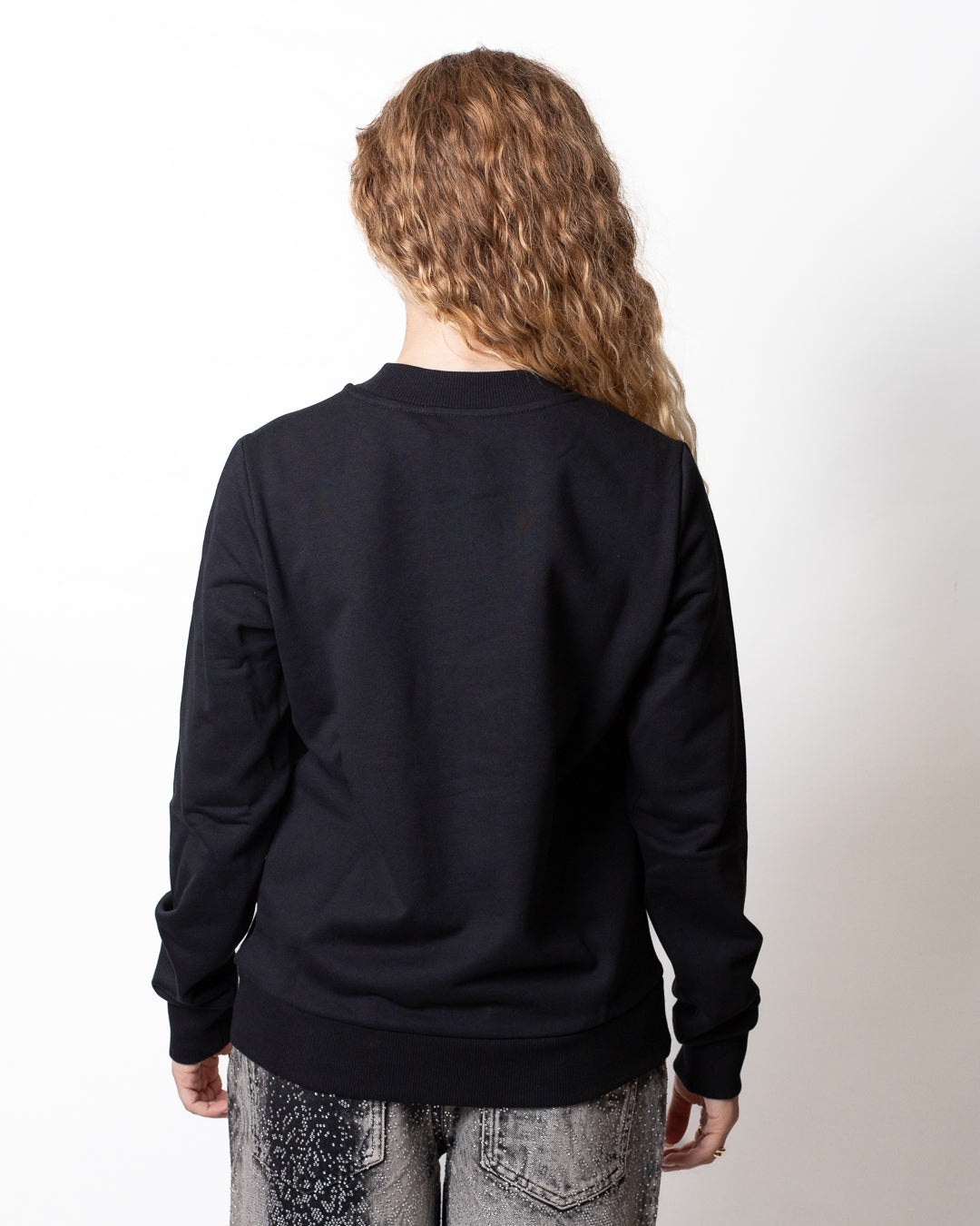Felpa Just Cavalli "Snake Round" con borchie donna