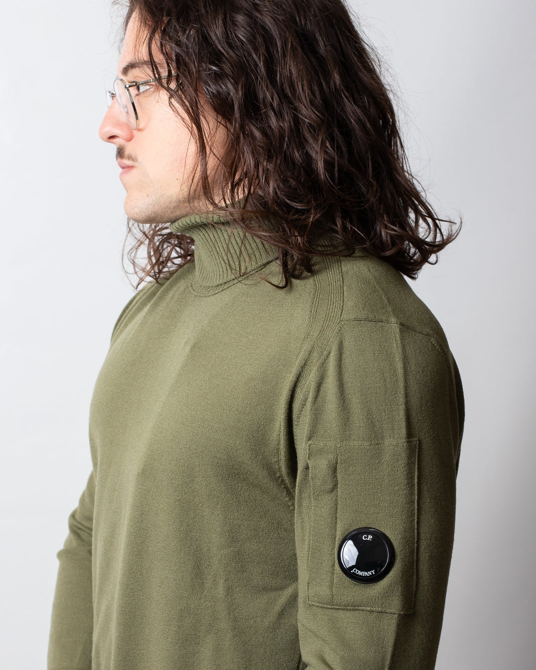 Maglia C.P. Company dolcevita in misto lana uomo