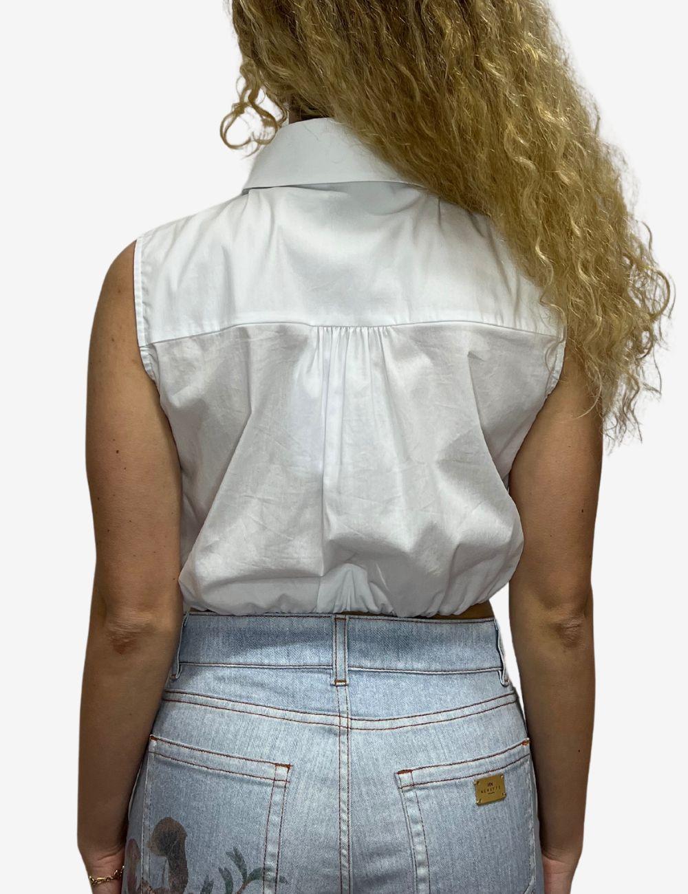 Top Nenette con rouches donna