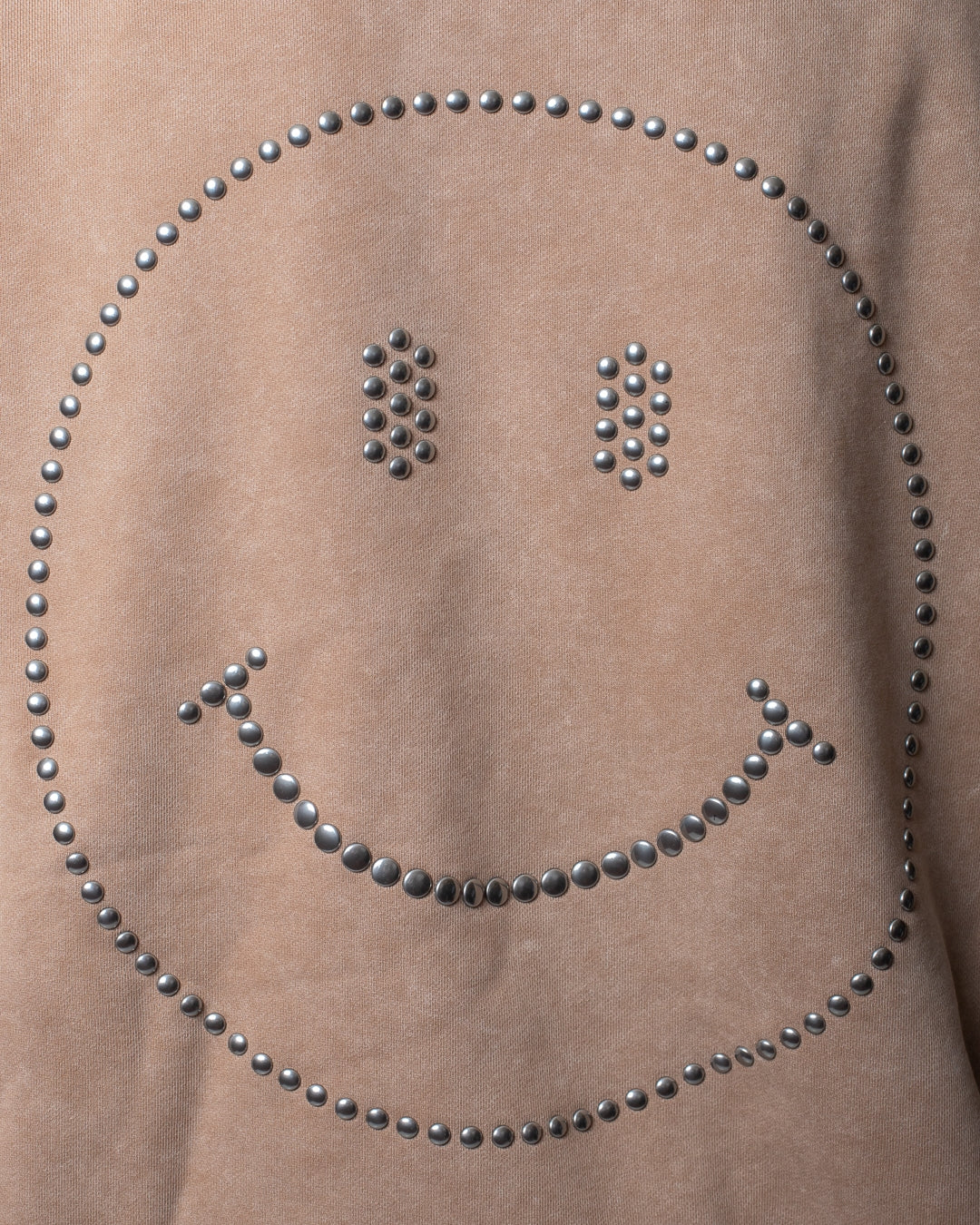Felpa Moschino "Smiley" con cappuccio e borchie