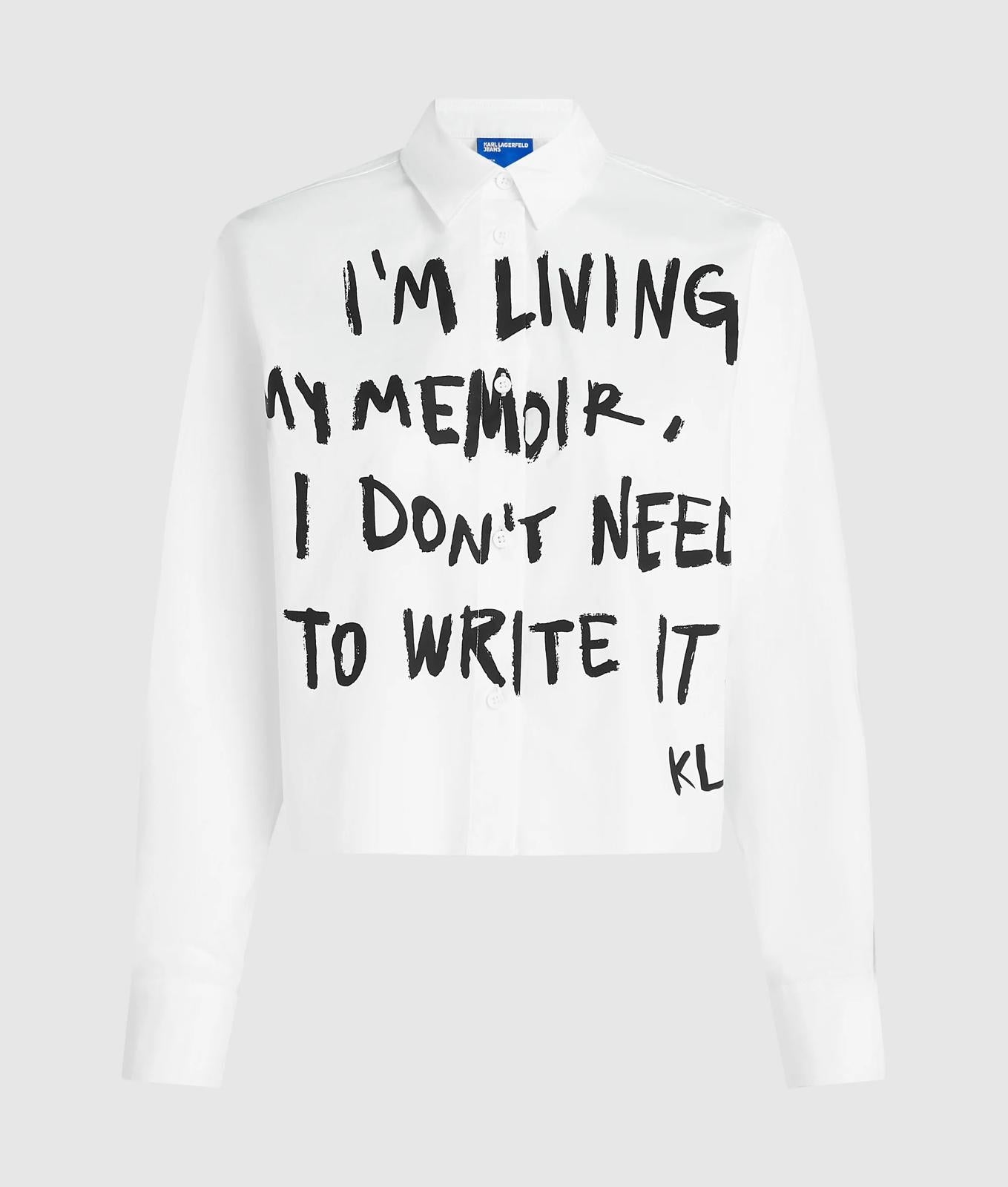 Camicia Karl Lagerfeld con stampa donna