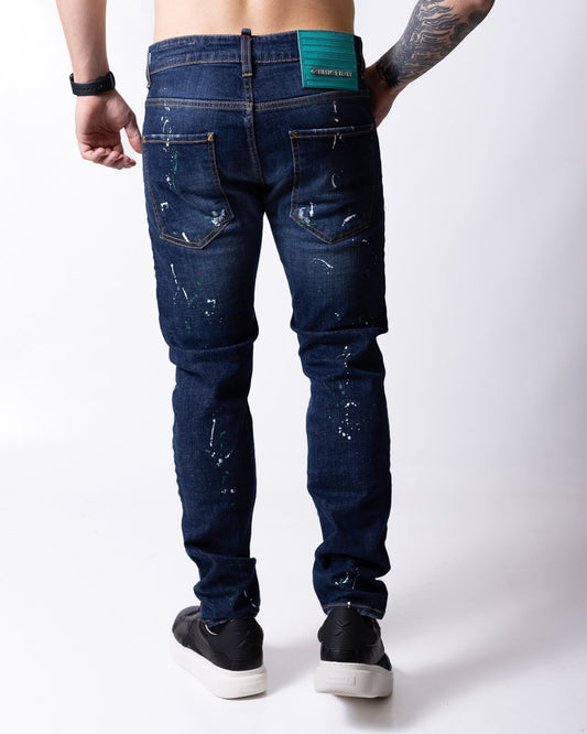 Jeans G2Firenze con dettagli decorativi e patch logo