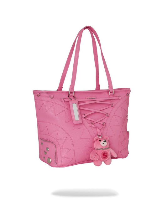 Borsa Sprayground rosa Baby bear baddie deux tote