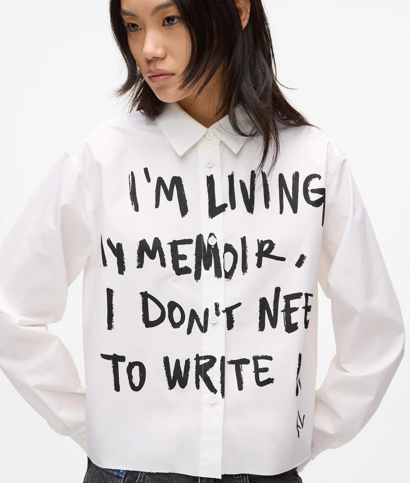 Camicia Karl Lagerfeld con stampa donna