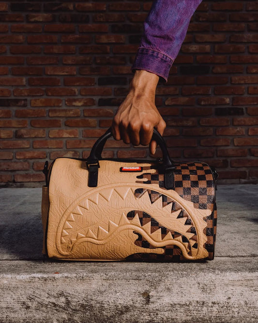 Borsa Sprayground marrone HENNY MELT MINI DUFFLE