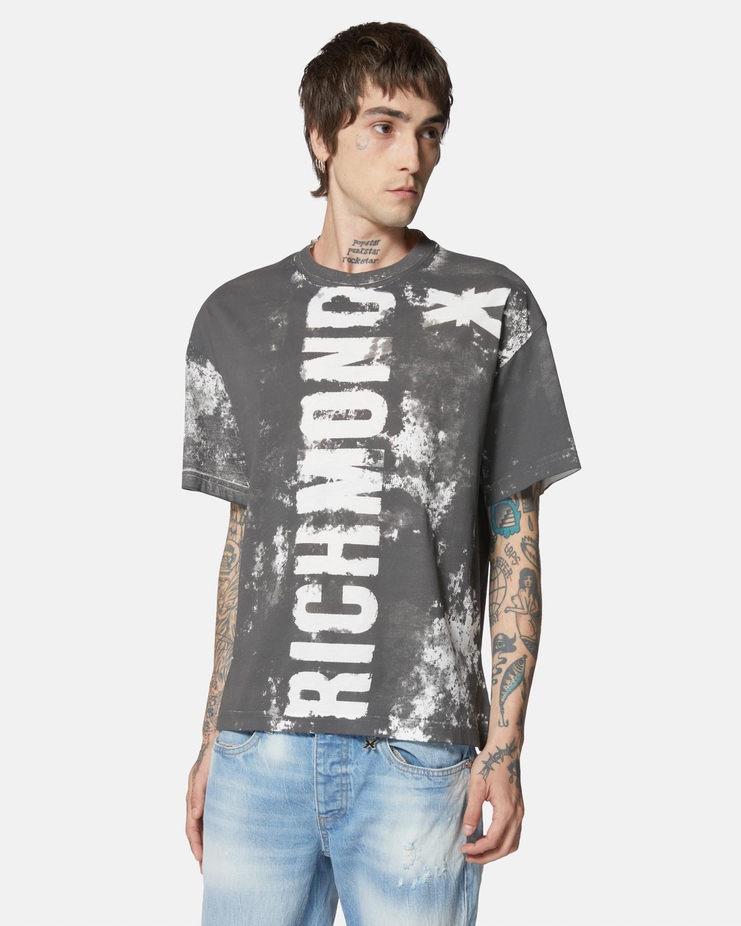 T-Shirt Richmond X con stampa all-over uomo