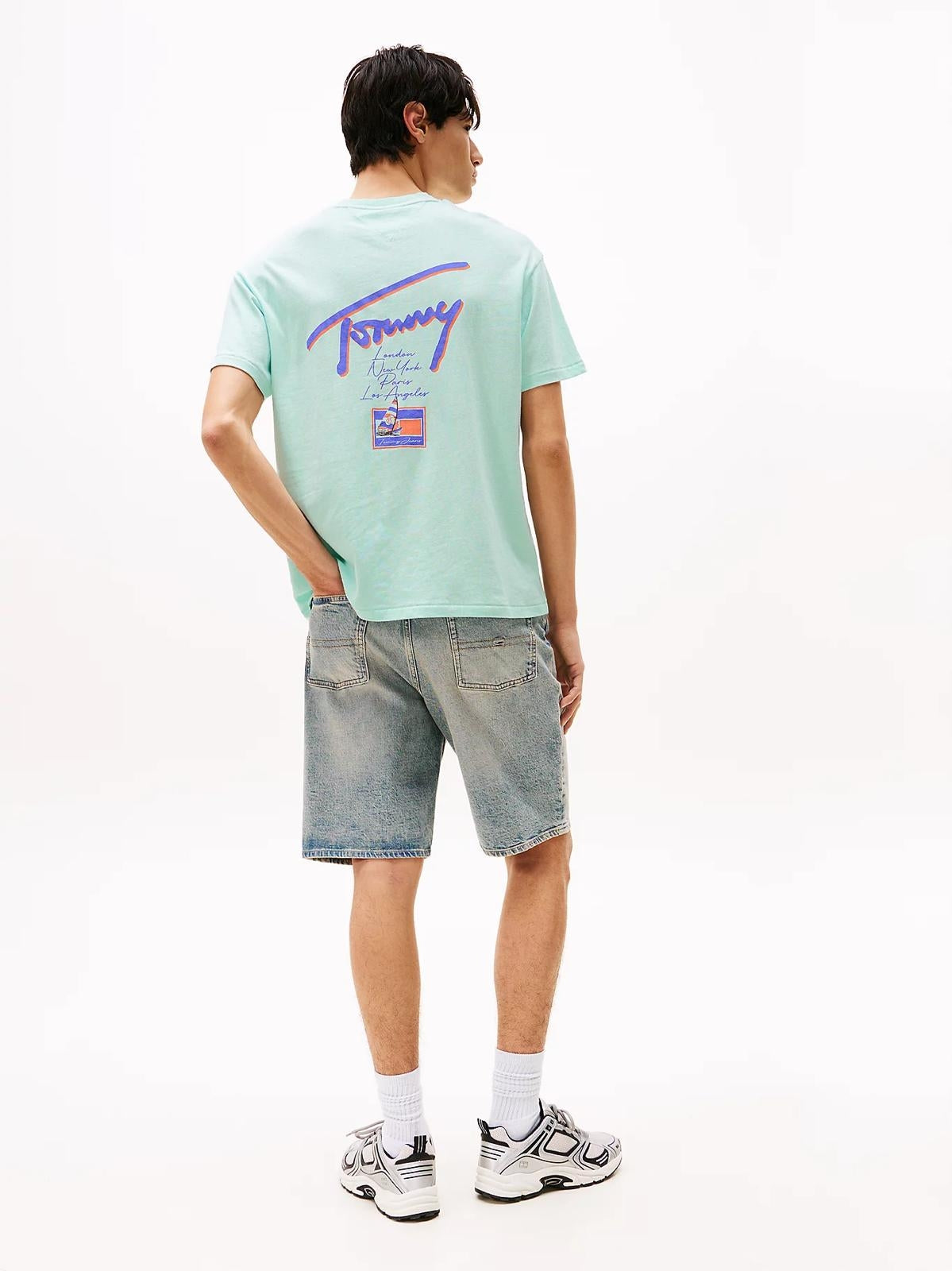T-Shirt Tommy Jeans con logo signature uomo