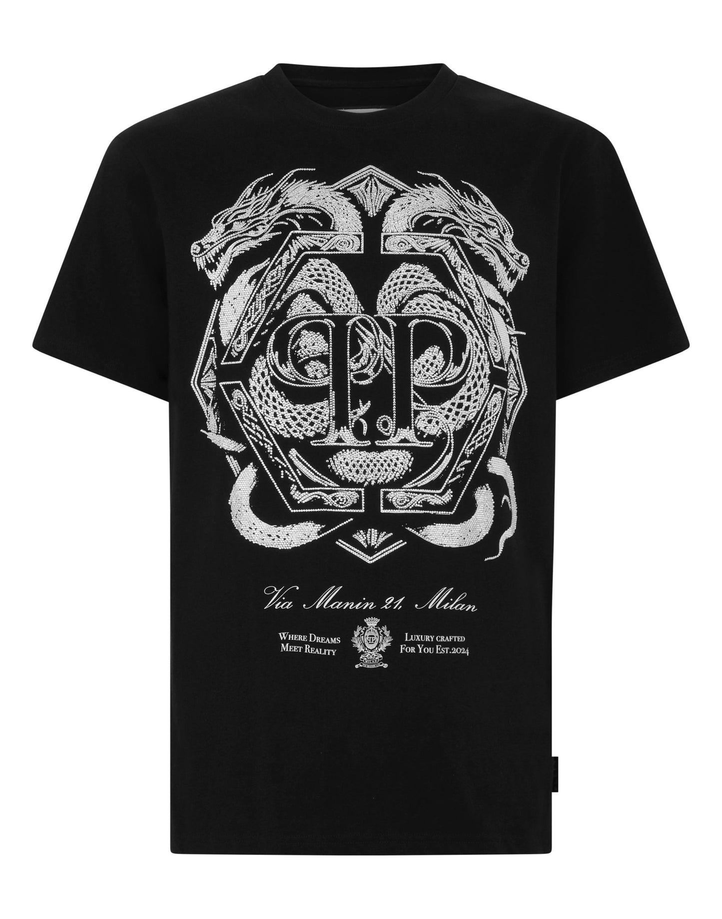 T-Shirt Philipp Plein "Full of Stones Dragon" uomo