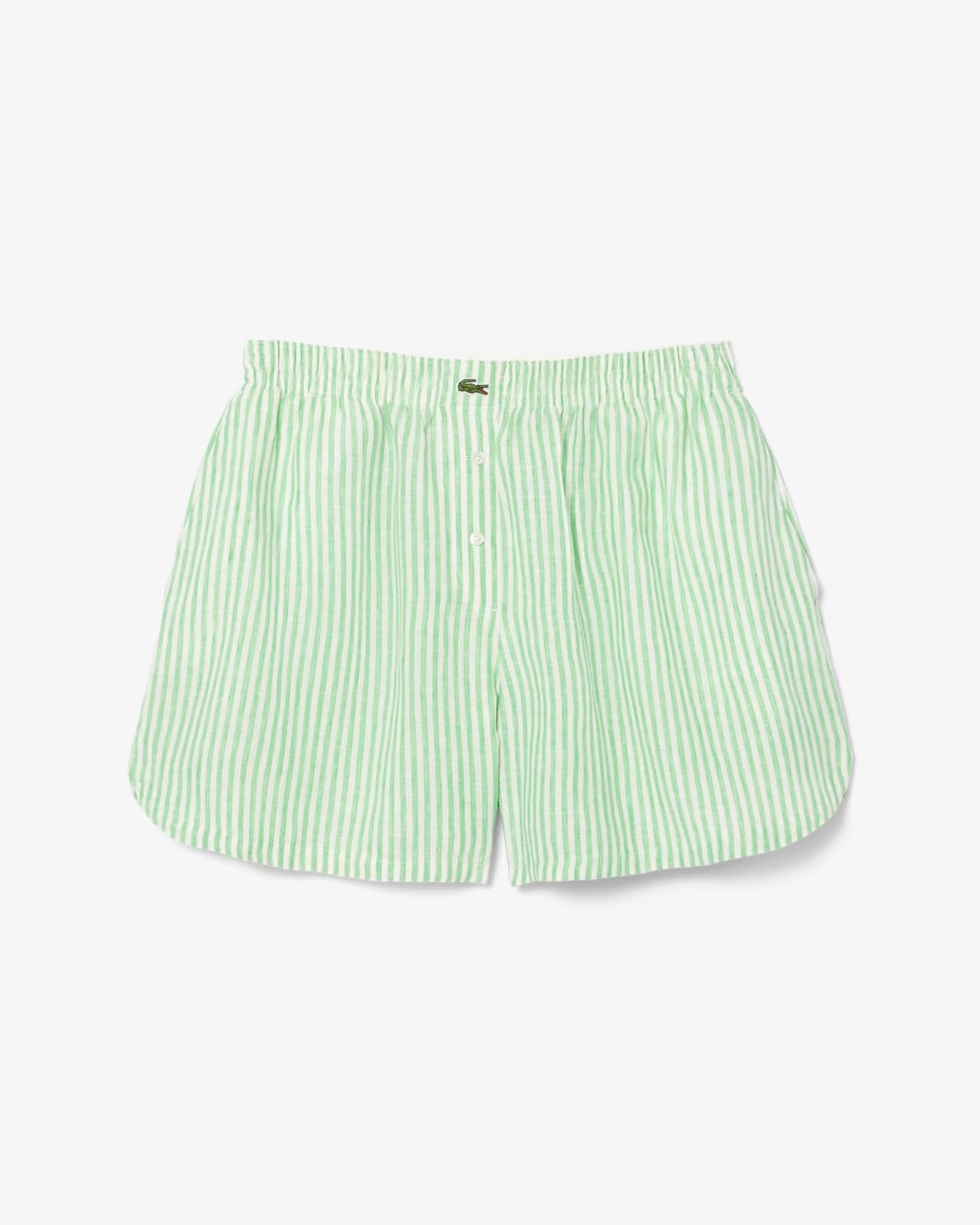 Shorts Lacoste stampa a righe