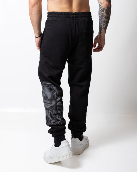 Pantalone Comme des Fuckdown in felpa con logo e stampa uomo