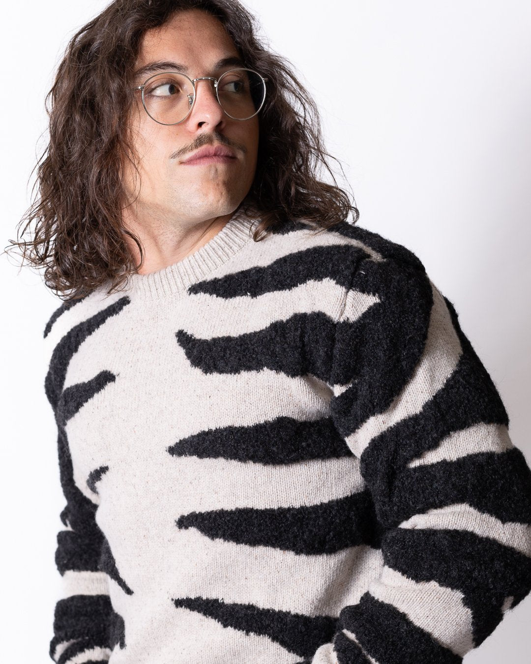 Maglia Moschino girocollo "Zebra" uomo