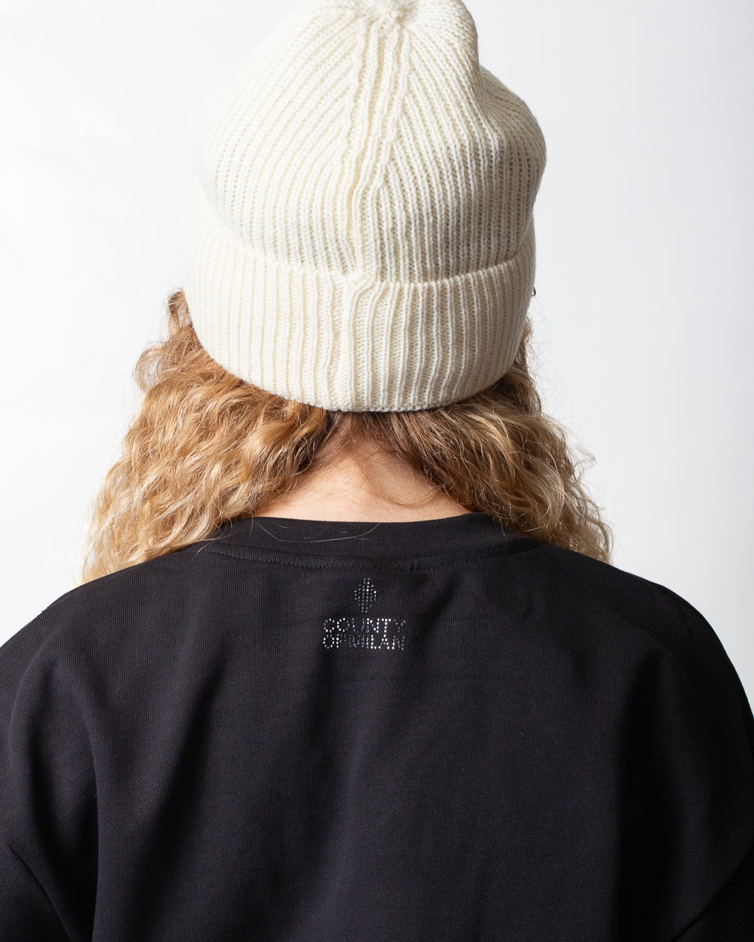 Felpa Marcelo Burlon girocollo con strass donna