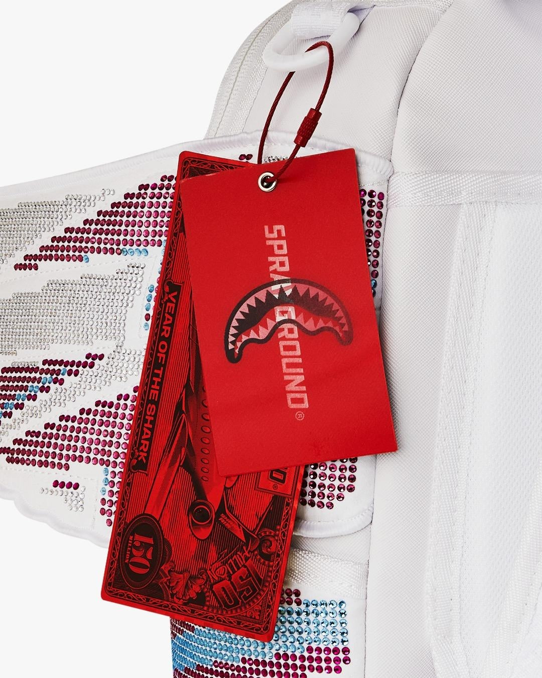 Zaino Sprayground bianco mini "AI WINGS MINI BACKPACK"