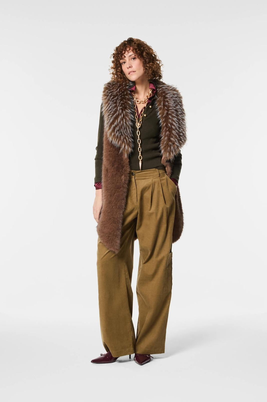 Gilet Nenette in ecopelliccia donna
