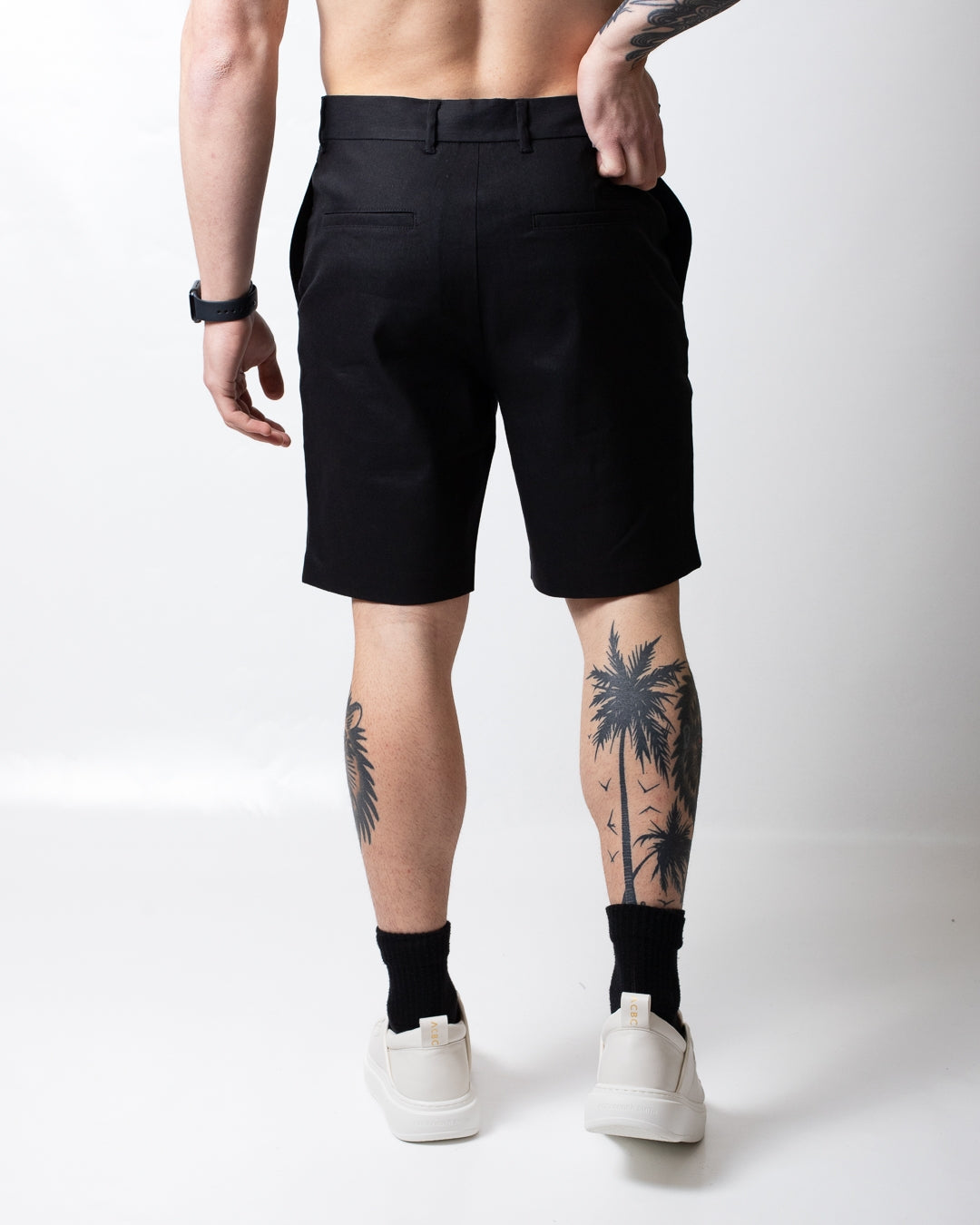 Bermuda Calvin Klein chino in misto lino uomo