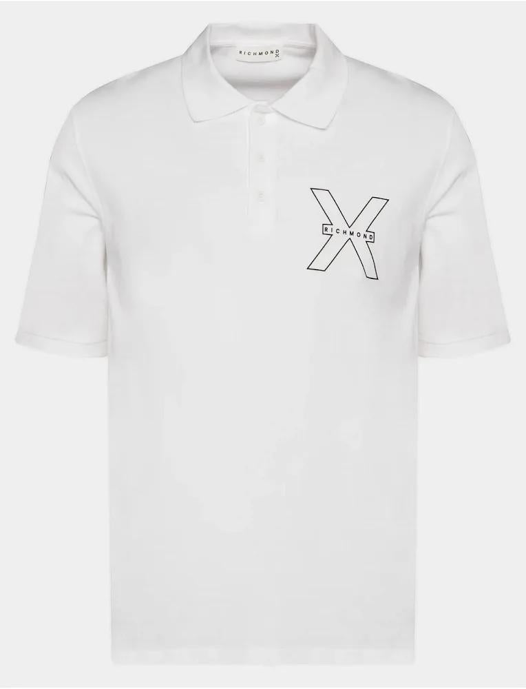 Polo Richmond X con logo in rilievo uomo