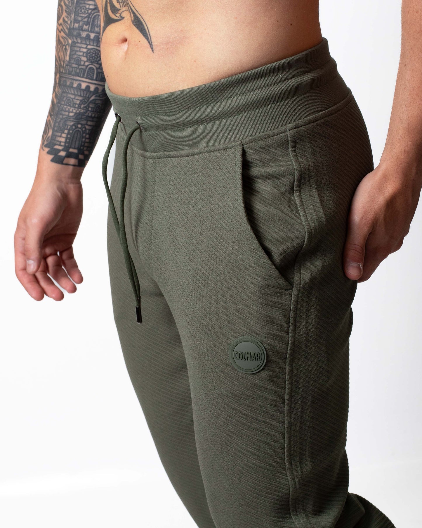 Pantalone Colmar in felpa a costine uomo