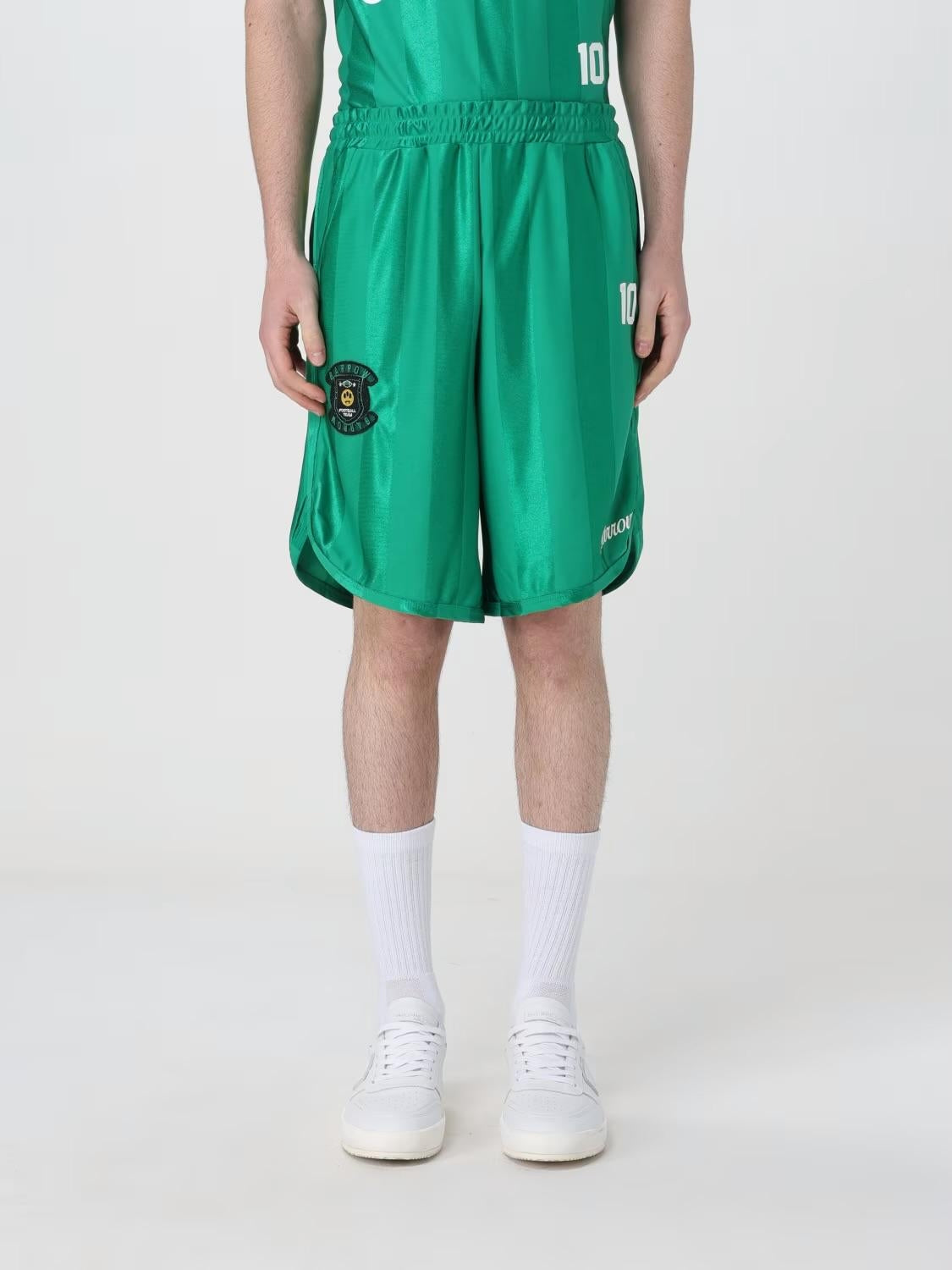 Shorts Barrow in triacetato con logo football team jersey unisex