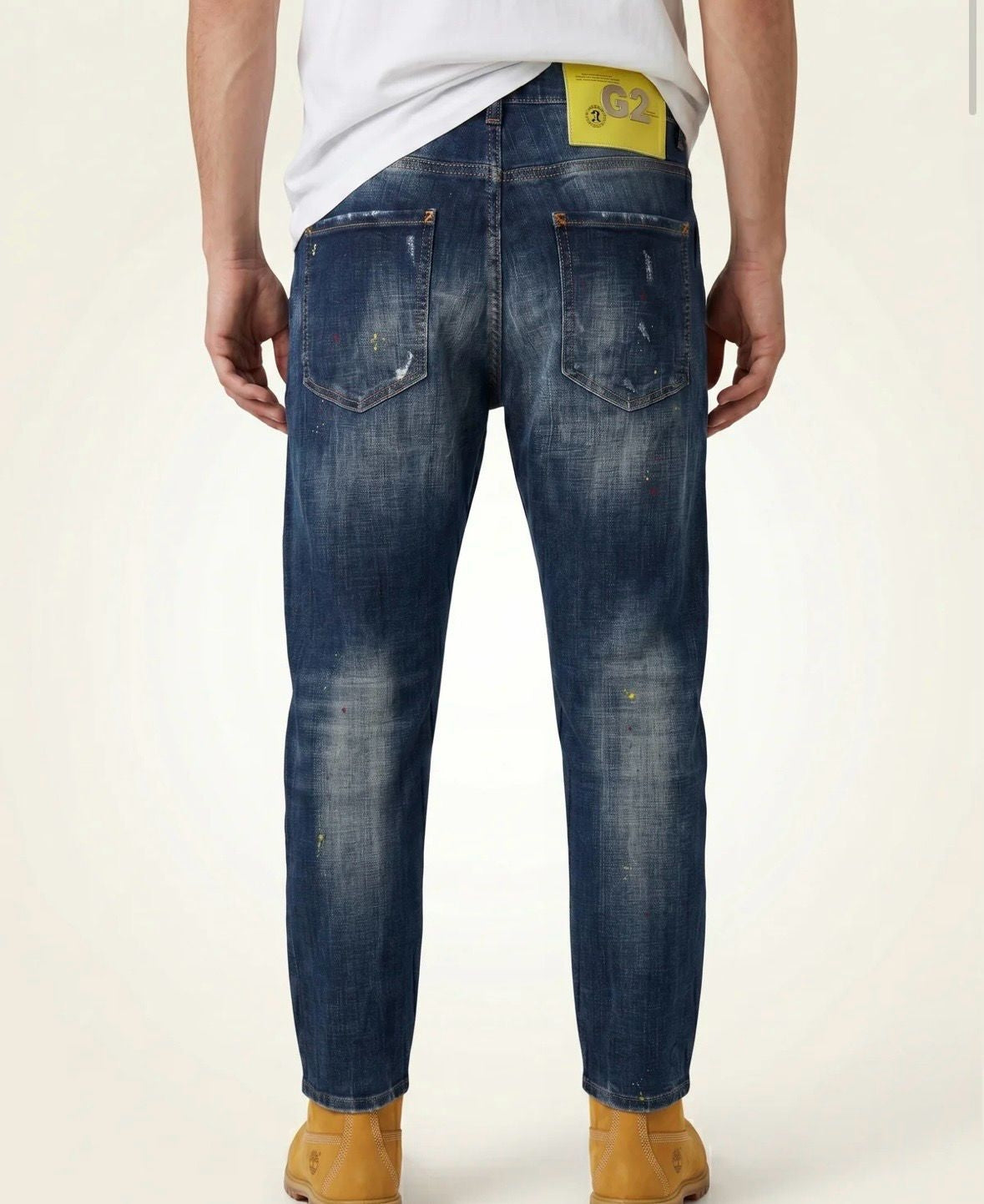 Jeans G2Firenze slim "Splashed" uomo