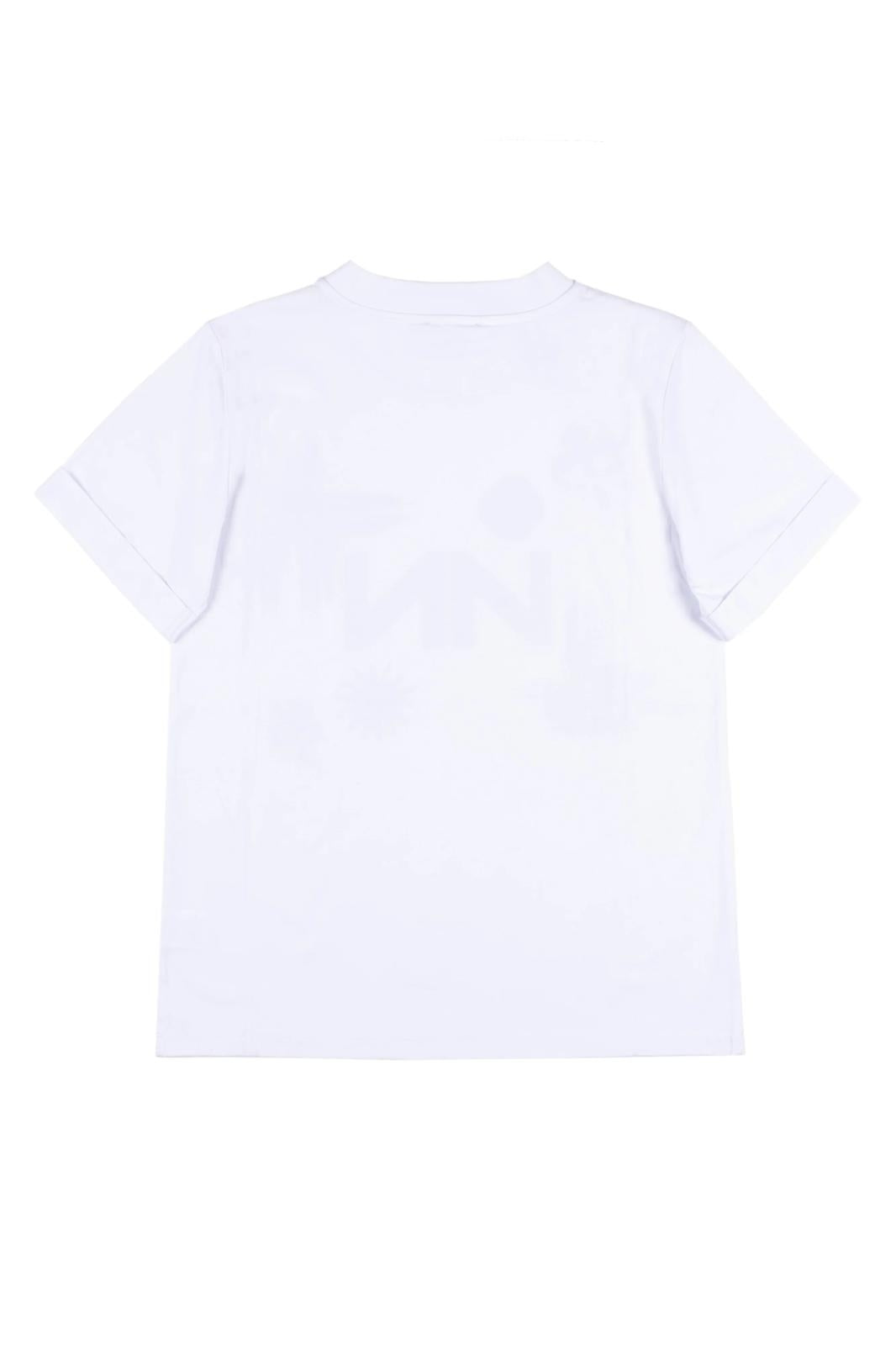 T-Shirt Nenette con logo strass donna