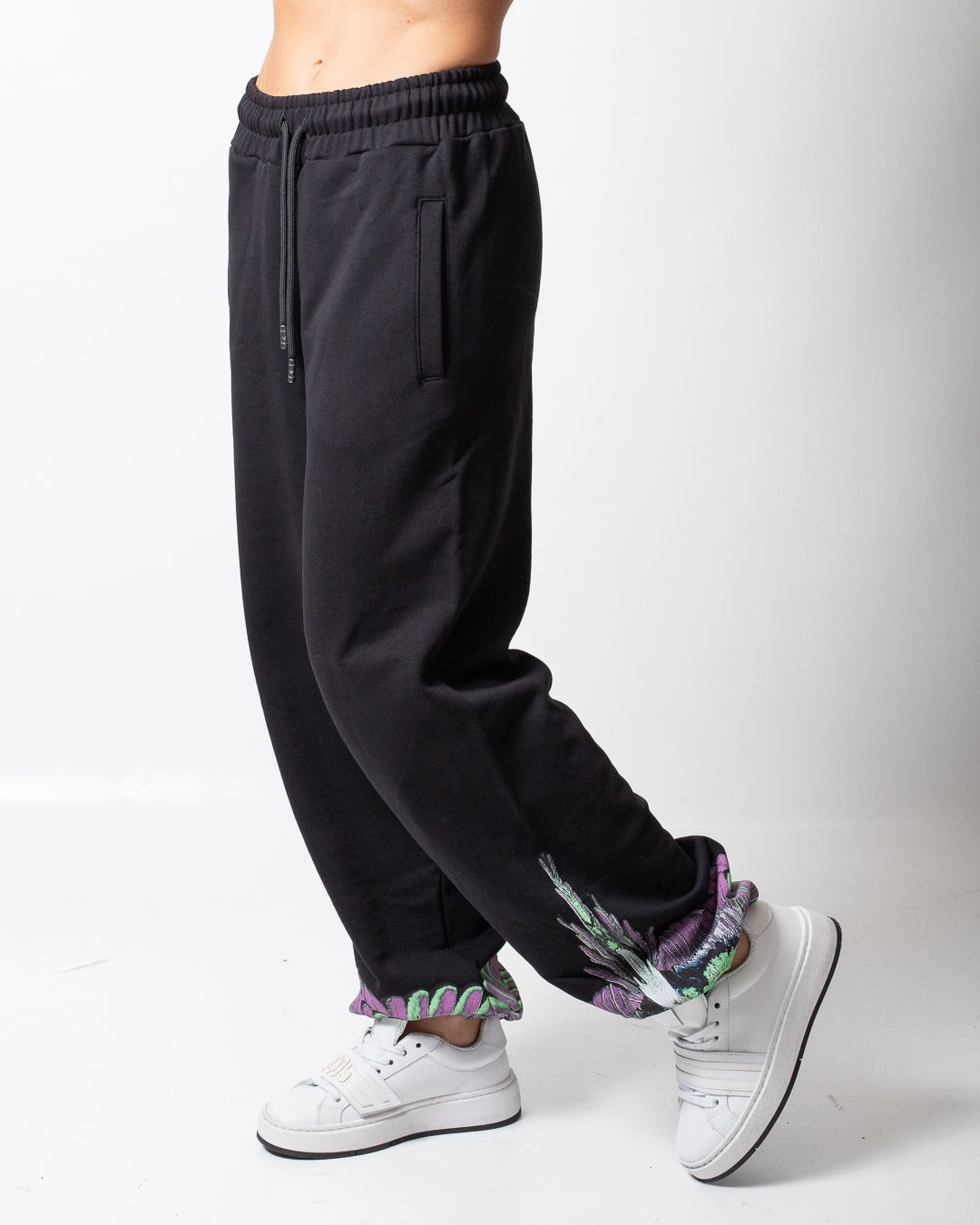 Pantalone Marcelo Burlon in felpa "Wings" donna