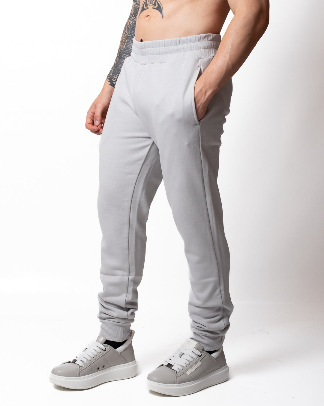 Pantalone Colmar in felpa con tasca in nylon uomo