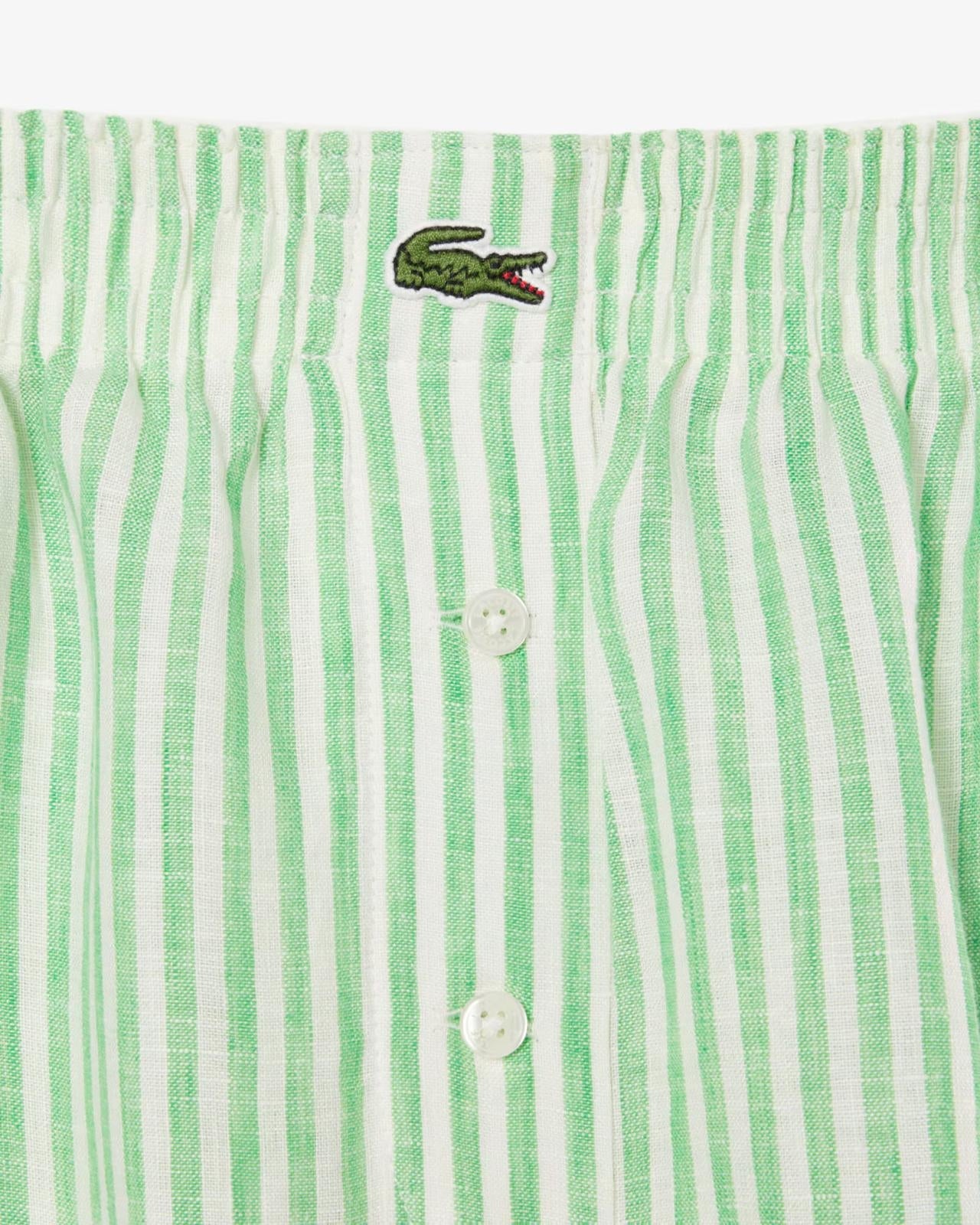 Shorts Lacoste stampa a righe